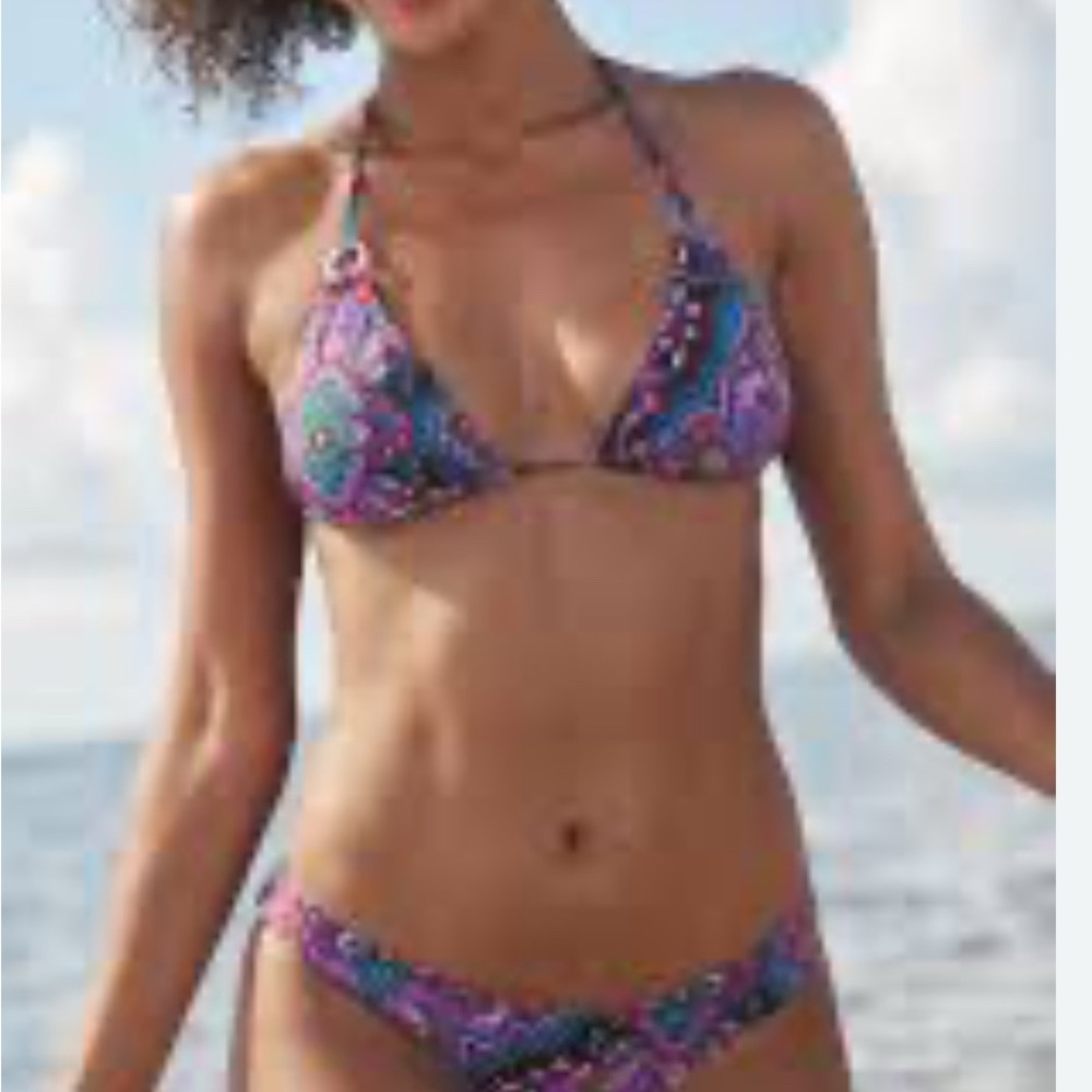 Colorful Paisley Bikini Top - Picture 4 of 5